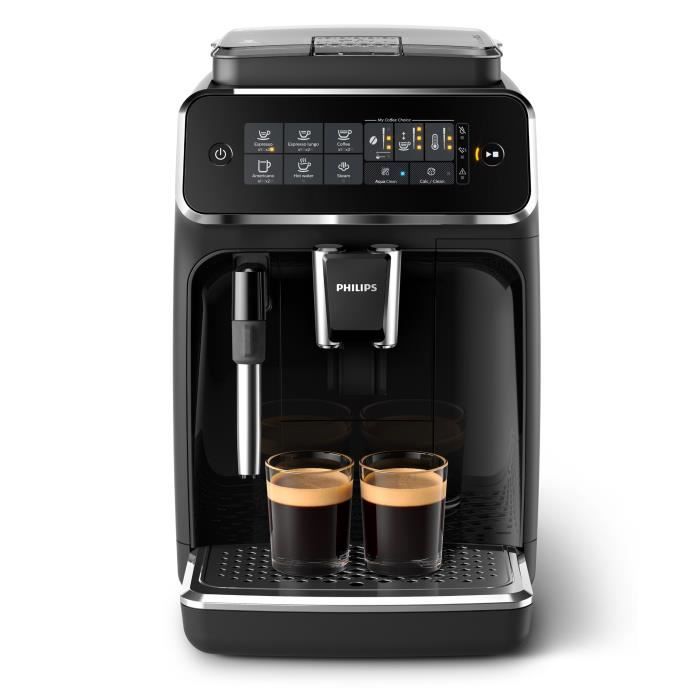 Machine à café expresso à café grains PHILIPS EP1200 - Noir Mat - Avec  broyeur - 2 boissons - Ecran tactile - AquaClean - Cdiscount Electroménager