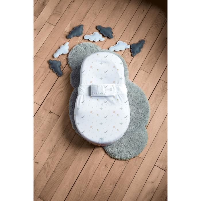 Réducteur Lit Bébé - Matelas Cocoon Cale Bebe pour Lit Baby Nest Coton