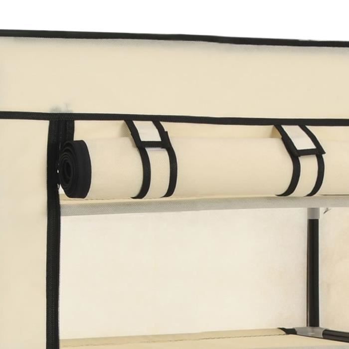 Le shop sincere 282429 Shoe Cabinet with Cover Cream 58x28x106 cm ...