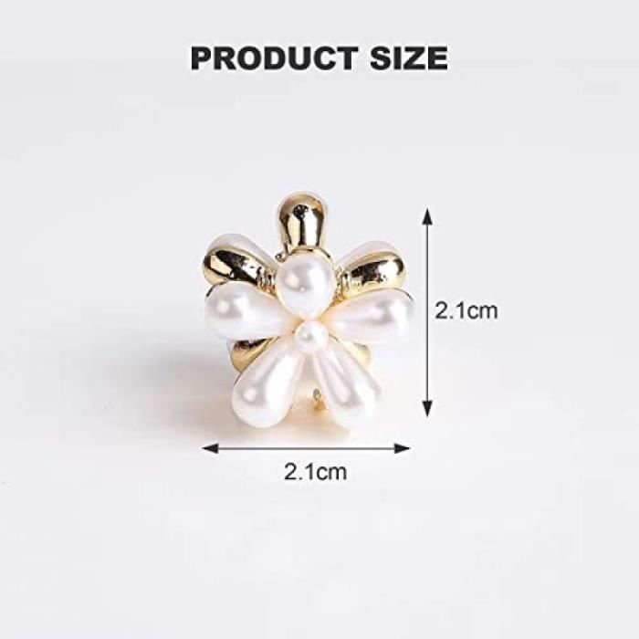 Lot De 60 Mini Pinces à Cheveux Fleurs Choicbaby - 10 Couleurs Mignonnes | Pour Bébés, Filles Et Femmes