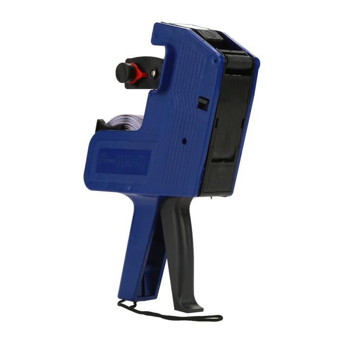 Étiqueteuse manuelle ZJCHAO MX5500 - Pistolet à étiquettes de prix à 8  chiffres - Rouge - Cdiscount Bricolage