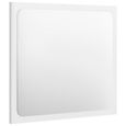 Nouveauté!Miroir Décoratif - Miroir Attrayante salon de salle de bain Blanc brillant 40x1,5x37 cm Aggloméré606-2