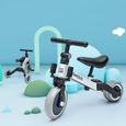 3 en 1 Vélo Draisienne Tricycle Évolutif Enfant 1-3 Ans Tricycle Vélo Enfant pour Bébés Filles Garçons (Blanc)-2