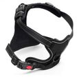FLY14380-Harnais de chien Vest pour animaux de compagnie Noir rembourré Non-Pull réglable Reflective Confortable Confirmer Solidab-2