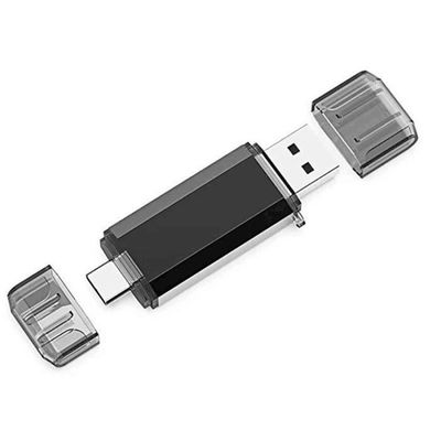 Clé USB-C ABLAZE 128 Go - Double USB 3.0 + Type-C - Compatible IPhone 16/15, Android, PC, Mac - 10