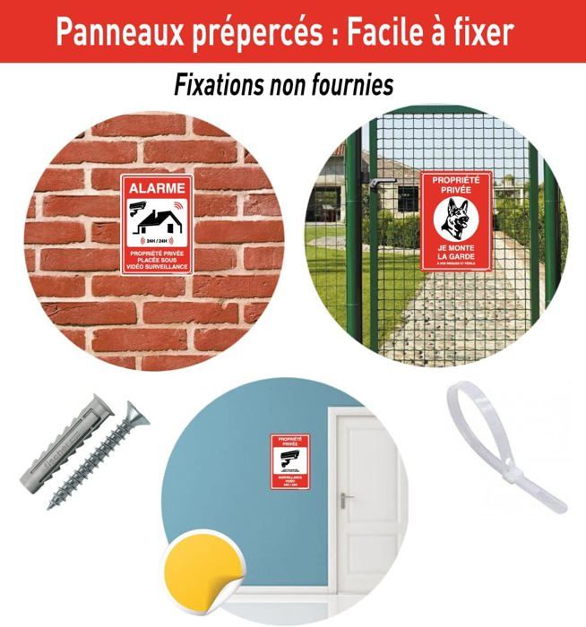 AUA SIGNALETIQUE Pannello 'Accesso Proibito' In PVC Rigido 1,5 Mm – 200x143 Mm, Stampa UV Diretta, Angoli Arrotondati, Prodotto In Francia
