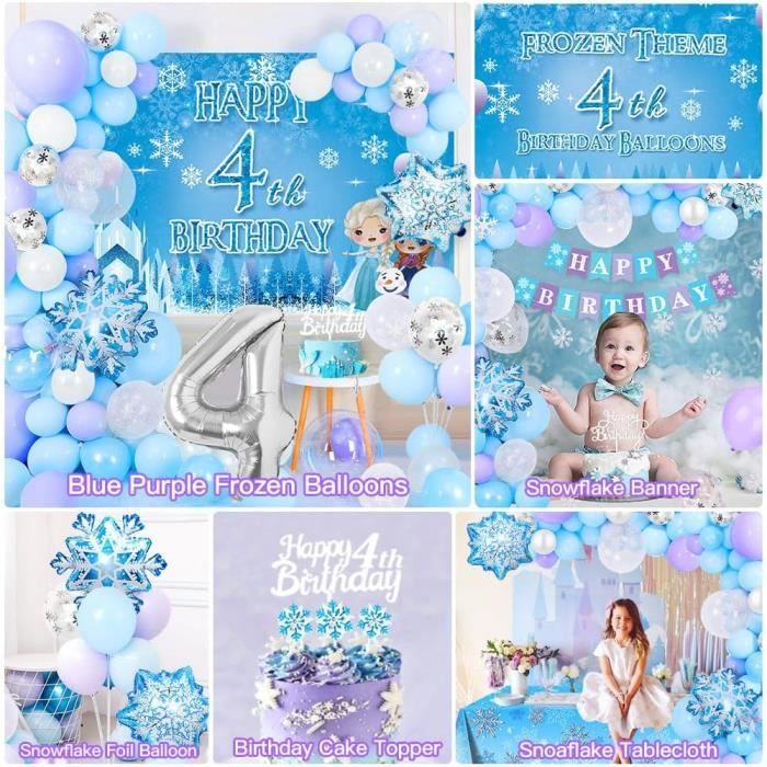 Lot De 8 Décorations De Table La Reine Des Neiges - En Papier Nid D'abeille 3D - 15,2 Cm - Pour Anniversaire Fille - 12