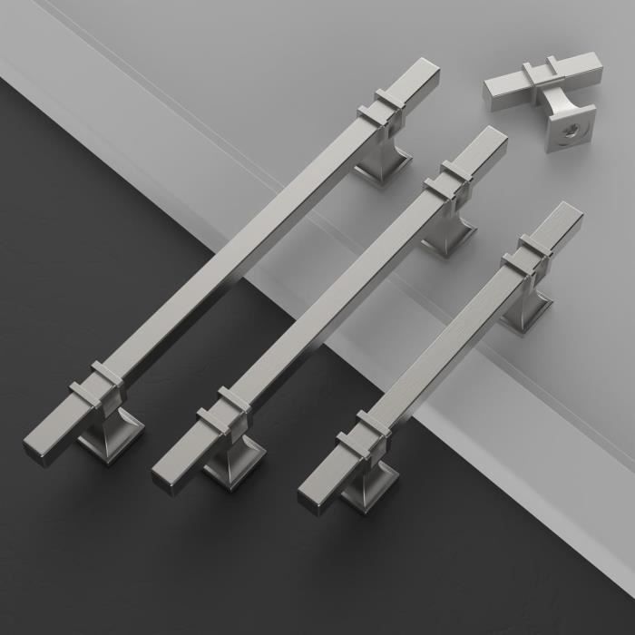 Lot De 10 Poignées De Tiroir En Métal Ton Argenté – Uxcell, Entraxe 7,6 Cm, Pour étiquettes