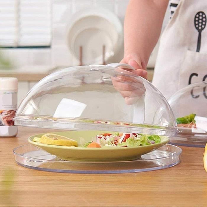 Couvercle Micro-Ondes Pliable ITYOOS - Anti-éclaboussures Vert - Avec Trou De Vapeur - Sans BPA