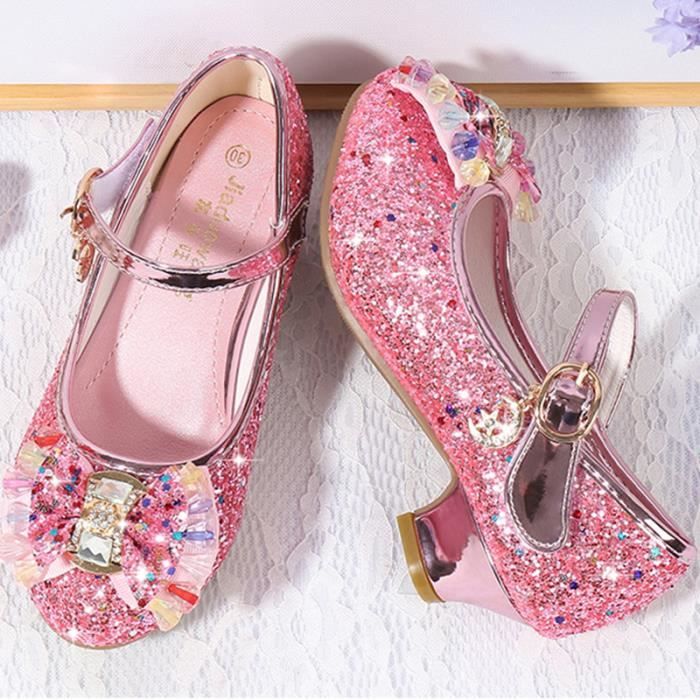 Chaussures Princesse à Talon Pour Fille DREAM PAIRS - Noeud Papillon Scintillant - Mary Jane