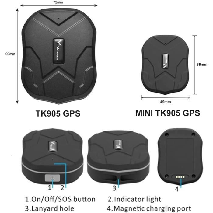 TK905 GPS TRACKER MAGNÉTIQUE POUR VOITURE