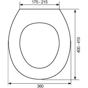 Abattant wc compact top