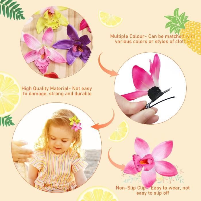 Set Accessoires Princesse Océan – Couronne De Fleurs, Pince Hawaïenne Et Collier Coquillage – Déguisement Vaiana Pour Fille, Anniversaire Et Carnaval