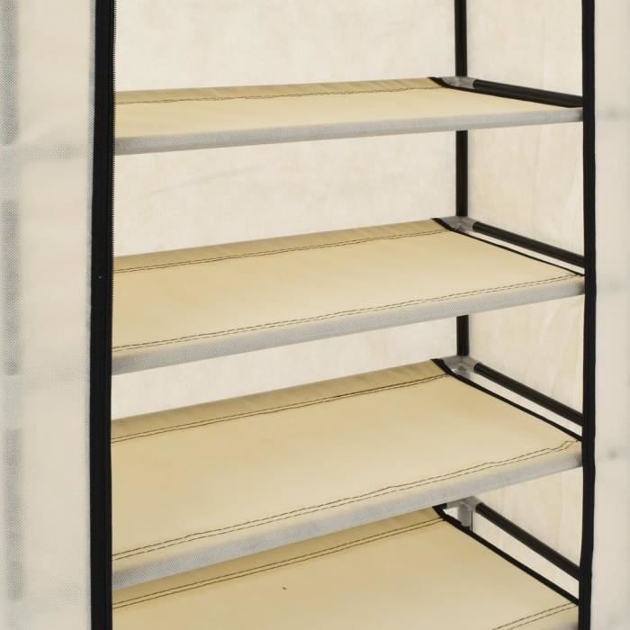 Le shop sincere 282429 Shoe Cabinet with Cover Cream 58x28x106 cm ...