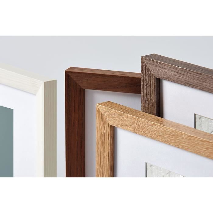 Walther Design Cadre Photo Metropolis – Blanc Argent – Bois 15x20 Cm – Pose Portrait/Paysage