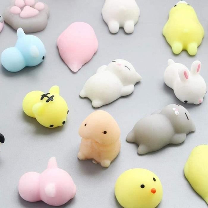 Lot De 12 Fidget Toys Pierres Sensorielles Anti-stress En Silicone – Formes Et Couleurs Variées Pour Enfants Et Adultes, Calmant Et Silencieux