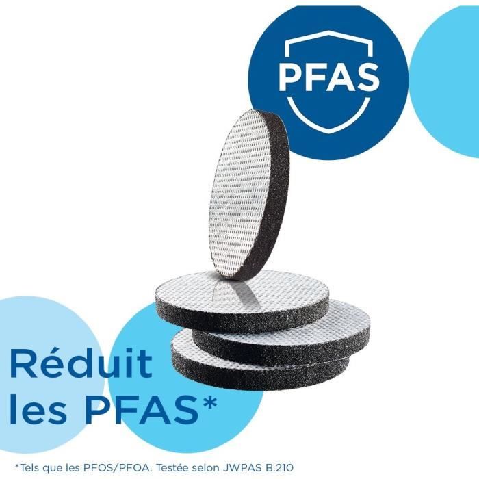 Lot De 6 Disques Filtrant Pour Bouteilles Filtrantes Brita Fill & Go, Filtres À Eau Microdisc Réduit Les Pfas, Chlore Et Plomb - Pou - Electroménager