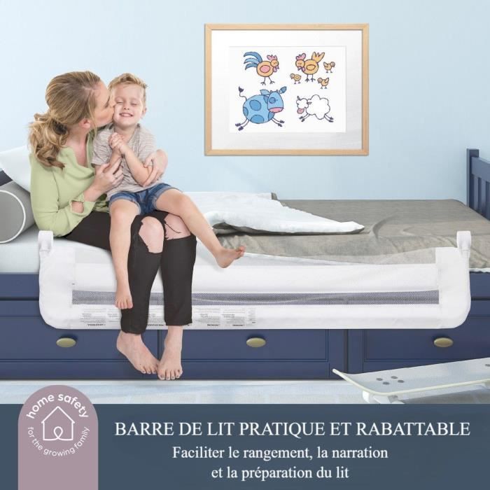 Dreambaby Barriere De Lit Extra-large Nicole Gris 150 Cm