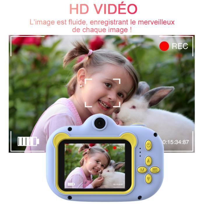 Appareil Photo pour Enfants, Mini Caméra Enfant Numérique Rechargeable  Photo/Vidéo pour Filles Garçons- Bleu - Cdiscount Jeux - Jouets