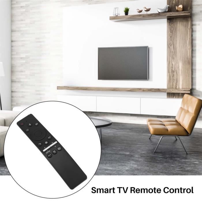 Remplacement de la télécommande vocale universelle, commandes vocales,  compatible avec Samsung Smart TV, LED, QLED, 4K, 8K, Crystal UHD, HDR  incurvé