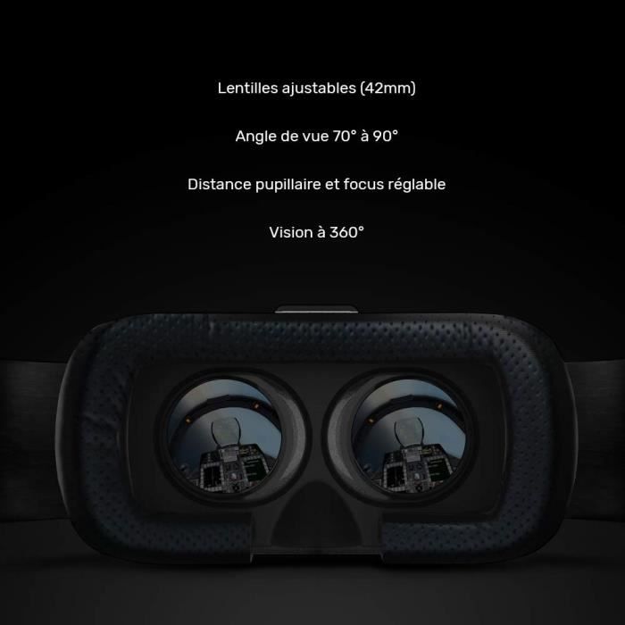 Casque VR Compatible avec Le Téléphone Android IPhone - Lunettes De Réalité  Virtuelle Universelles - Jouez à Vos Meilleurs A61 - Cdiscount