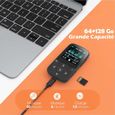 AGPTEK 64Go Lecteur MP3 Bluetooth 5.3 avec Clip, Lecteur Musique Sport HiFi,1,5 Pouces Baladeur MP3 avec Bouton Volume,Radio-4