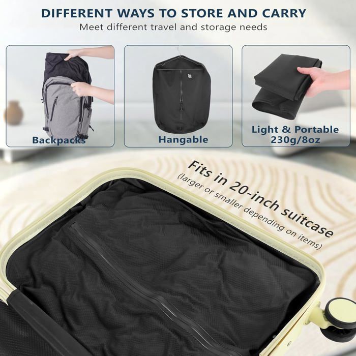 Sac De Compression Sous Vide Dobaly 24L - Réutilisable, IP67 - Pour Voyage, Gain De Place Jusqu'à 60%