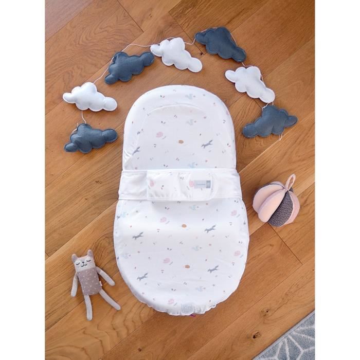 Pack Red Castle Cocon ergonomique Cocoonababy® avec Drap housse Blanc