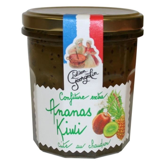 Confiture Extra d'Ananas Kiwis 350g