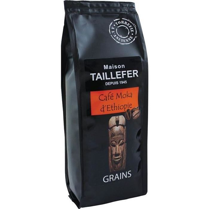 Café Moka d'Ethiopie Grains Sachet 250g
