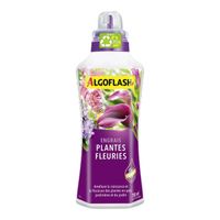 Engrais Plantes Fleuries - ALGOFLASH - Liquide - NPK 4.5.6 avec oligo-éléments - Favorise la floraison - 750 mL