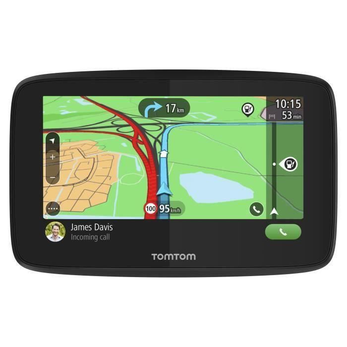 TomTom GO Essential 5'' - GPS auto 5 pouces, cartographie Europe 49, Wi-Fi intégré, appels mains-libres