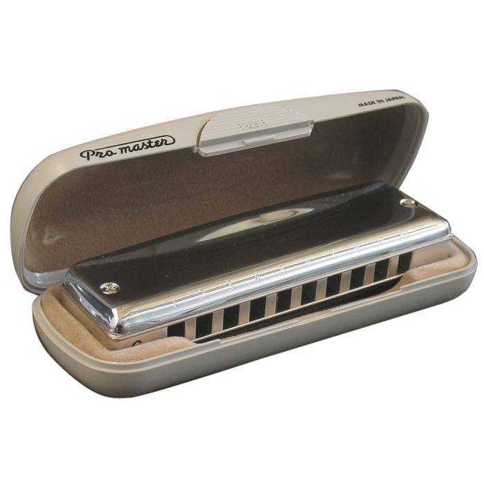 suzuki  promaster harmonica diatonique en ré - finition chromée