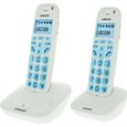 Logicom Confort 250 Duo Téléphone Sans Fil Sans Répondeur Blanc Senior-0