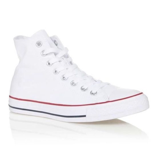 CONVERSE Basket haute Toile Blanc Mixte Blanc Cdiscount