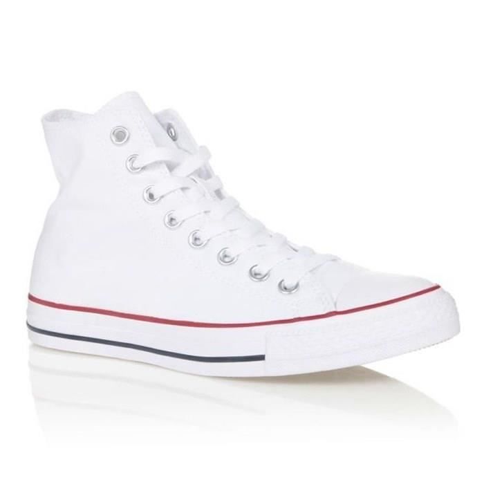 CONVERSE Basket haute Toile - Blanc - Mixte