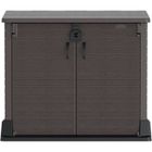 Armoire de rangement Duramax StoreAway pour 2 poubelles - 850L - Marron