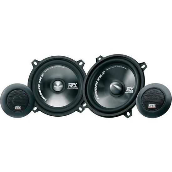 MTX Audio RT8PT - Caisson De Basses 8" Pour Voiture - 120W RMS, Entrées RCA Et Haut Niveau, Contrôle Des Basses Inclus - 7