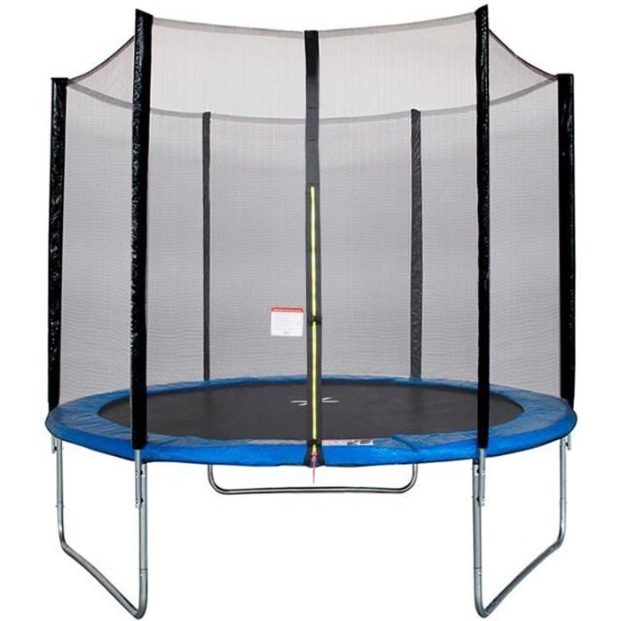 Costway Trampoline Enfant /Ø 140 cm avec Filet de Protection Trampoline Fitness Rond pour Exterieur Charge Max 50KG