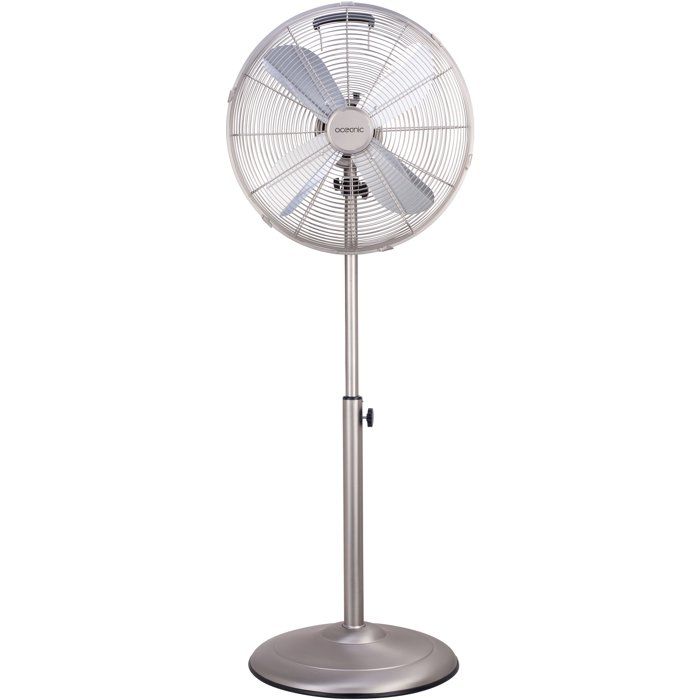 Ventilateur Sur Pied OCEANIC 40 cm – 3 Vitesses, Puissance 50 W, Hauteur Réglable