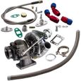 T3 T4 T3-T4 TO4E Turbo Turbocharger for 4 - 6 CYL + Oil RETURN - Feed Line Kit-0