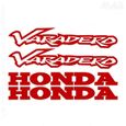 4 stickers VARADERO – ROUGE FONCE – sticker HONDA 125 1000 XL V - HON412-0