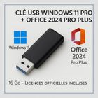 PATTERRA Clé USB Windows 11 Pro + Office 2024 Pro Plus – 16 Go – Licences Officielles Incluses