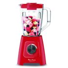 MOULINEX Blender électrique, Mixeur, 600 W, Bol 1,25 L, 5 programmes, 4 lames amovibles, Smoothies, Glace pilée, Blendforce