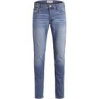 Jean slim homme - JACK & JONES - Bleu Denim - Taille basse - 5 poches - Coupe étroite