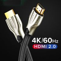 AuTech® 1M Câble HDMI 4K Ultra HD Cordon HDMI 2.0 Premium High Speed par Ethernet Compatible 3D Retour Audio - 1M