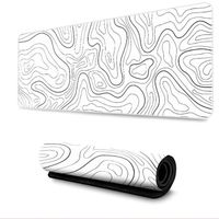 INF Grand papier peint de bureau pour tapis de souris Blanc S 