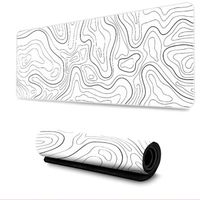 INF Grand papier peint de bureau pour tapis de souris Blanc S