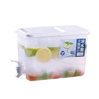 4L Bouilloire froide avec robinet,  théière réfrigérateur seau d'eau froide résistant aux hautes températures