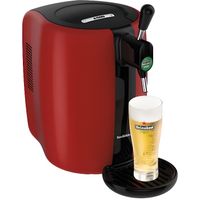 SEB VB310510 Beertender® Machine à bière pression, Tireuse à bière, Pompe à bière, Fût de 5 L, Indicateur de température, Rouge